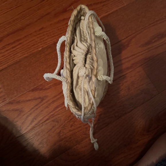 Zara Sequin Mini Basket Bag White - Picture 6 of 10